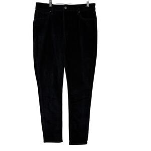 Levi’s 721 High Rise Skinny Pants Black Corduroy Size 32 Stretch Fit Womens